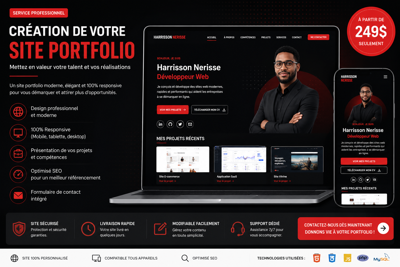 Création d’un portfolio professionnel